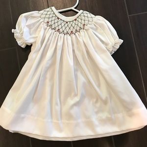 Like New Christmas Smocked Dress